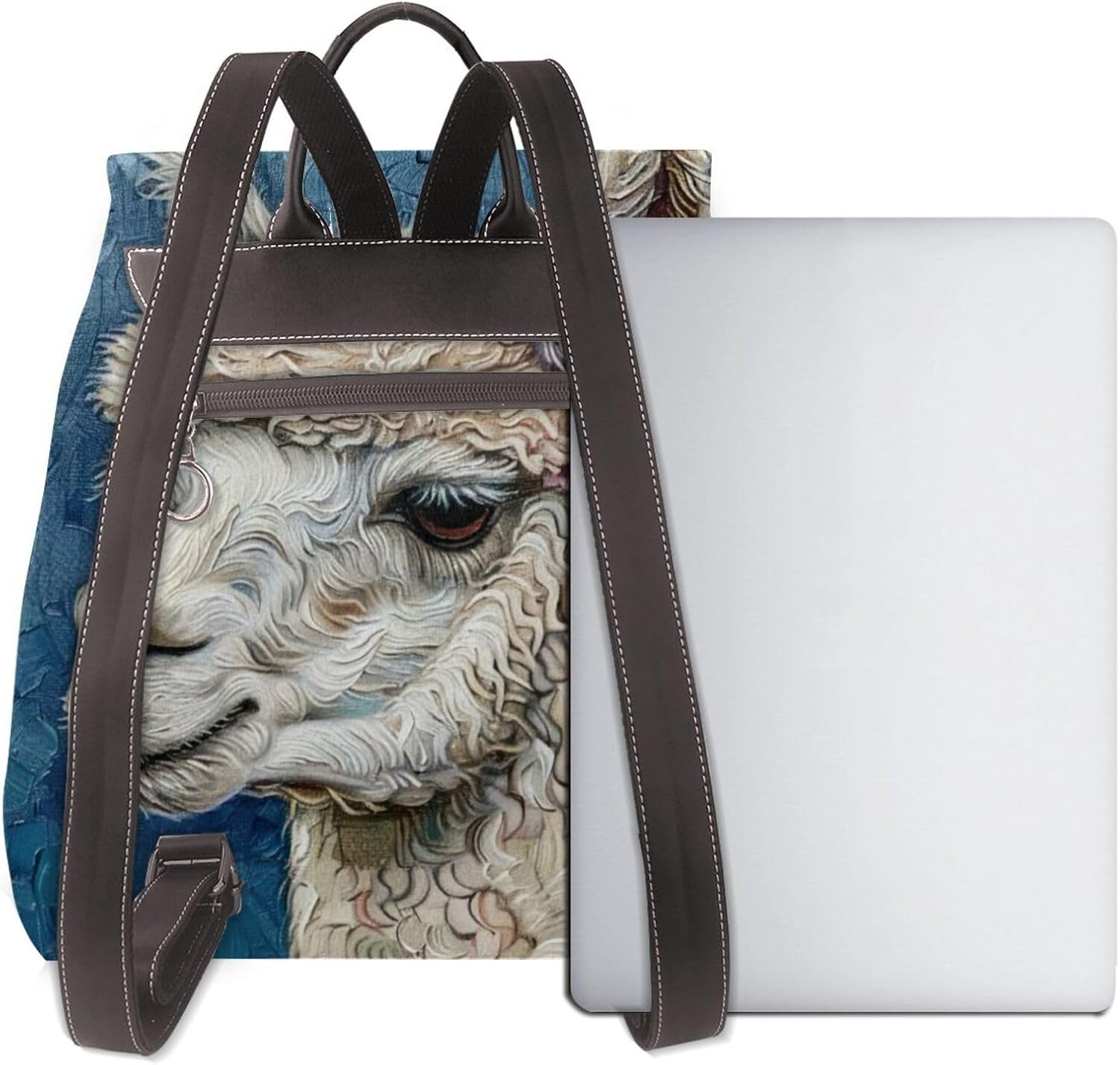 Alpaca Llama Print Women'S Backpack Stylish Lightweight Versatile Rucksack Ladies Casual Bag Travel