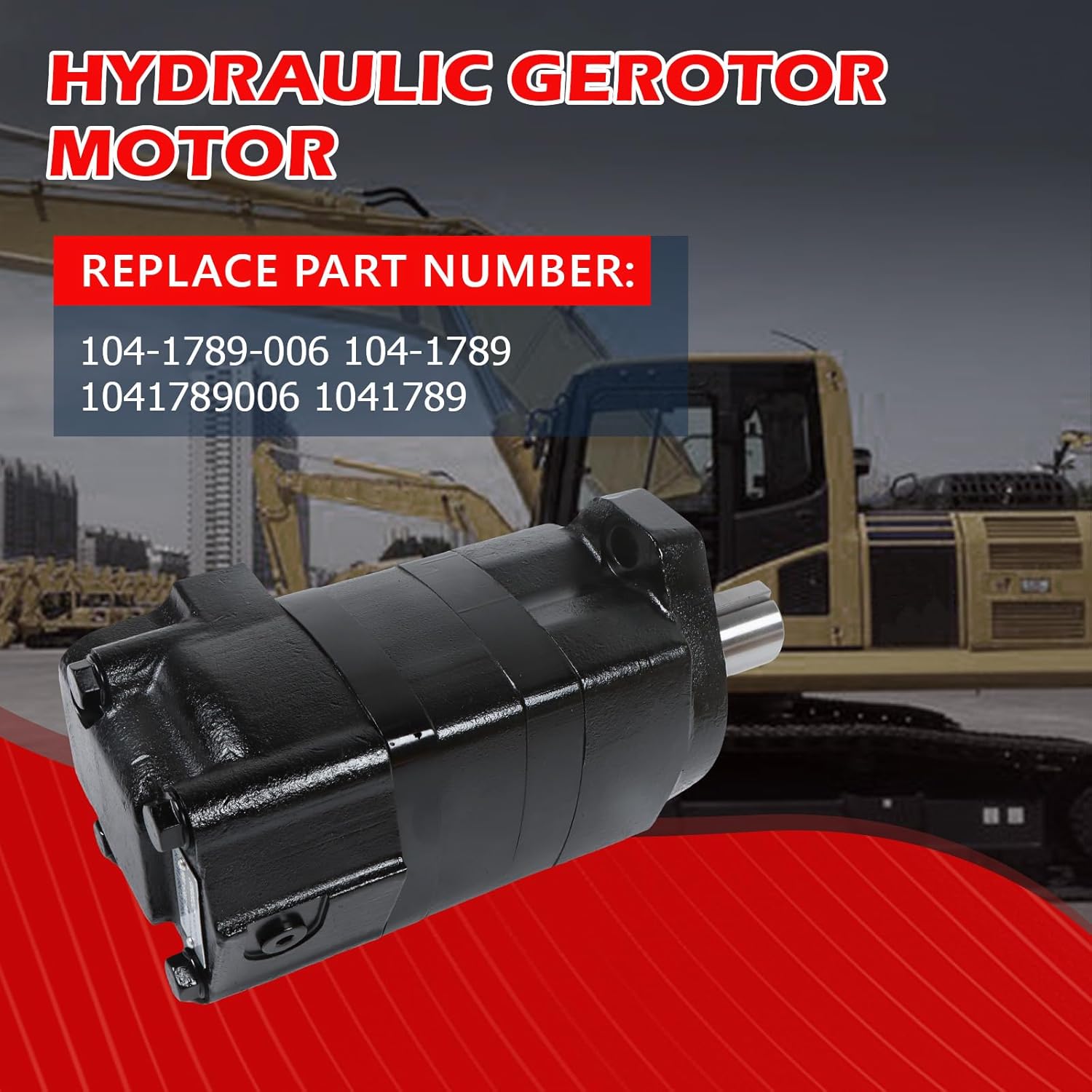 1pcs 104-1789-006 104-1789 Hydraulic Motor for Eaton Char-Lynn 2000 Series 9.59 cu. in./rev Displacement