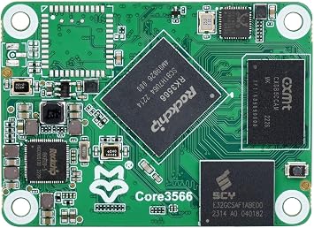 Waveshare Core3566 Module, Rockchip RK3566 Quad-Core Processor, Compatible with Raspberry Pi CM4, Without Wireless, 4GB RAM, 32GB eMMC Flash
