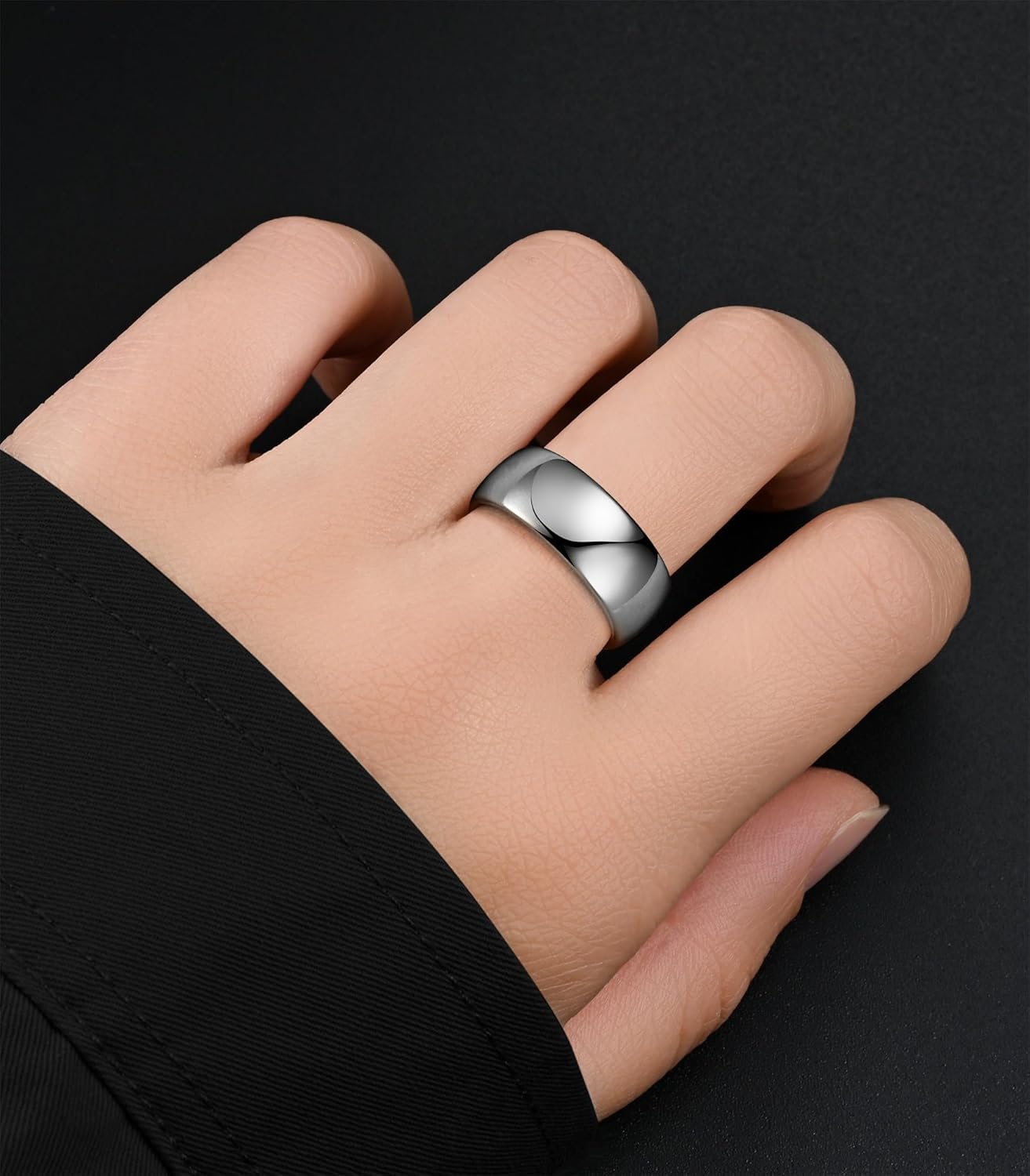 King Ring Tungsten 4/6/8mm Rings – Super Polished Wedding Bands – Designed in USA