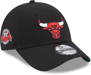 New Era Chicago Bulls NBA Team Side Patch Black 9Forty Adjustable Cap