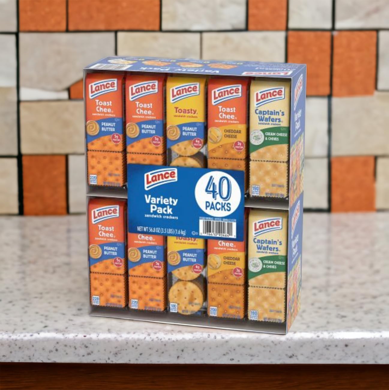 Lance Sandwich Crackers, Variety Pack (1.41 oz., 40 ct.) (2 packs of 20)