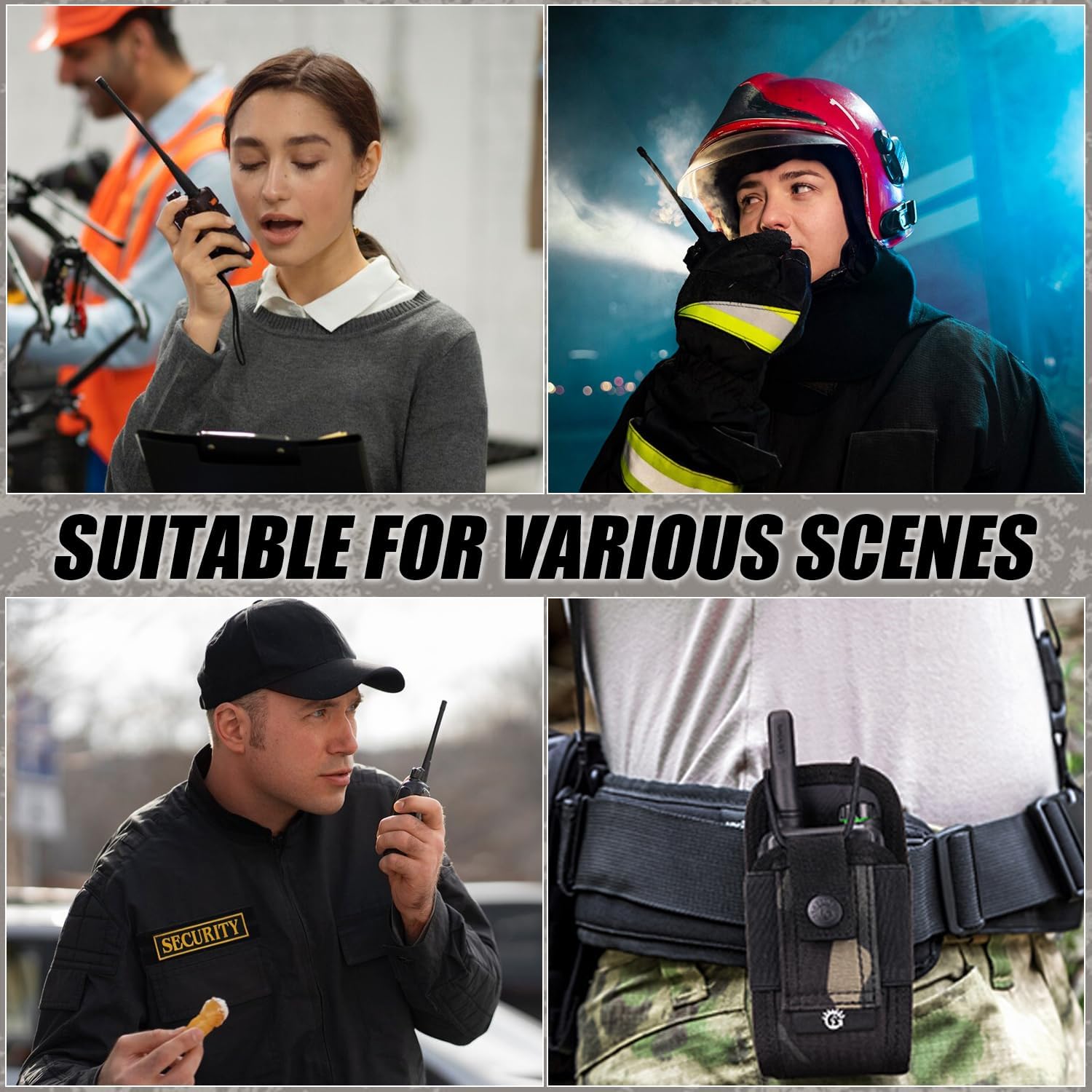 Tactical Radio Pouch MOLLE Interphone Holder Case Military Walkie Talkies Holster Tool Bag