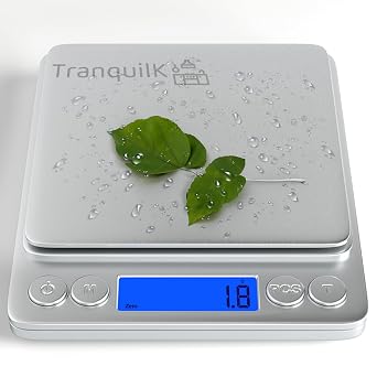Digital Food Scale for Kitchen with Grams and Ounces, Smart Kitchen Scale for Food, Baking, Sour Bread Making, Cooking, Weight Loss, Jewelry & Packaging 0.1g/3kg