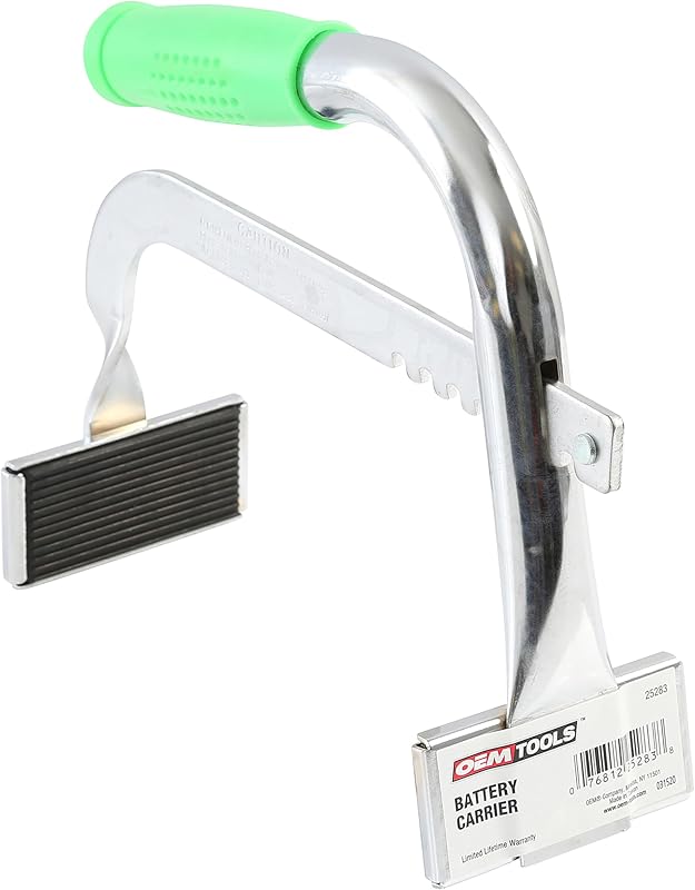 Suporte para transporte de bateria OEMTOOLS 25283 com garras ajustáveis – 1 unidade