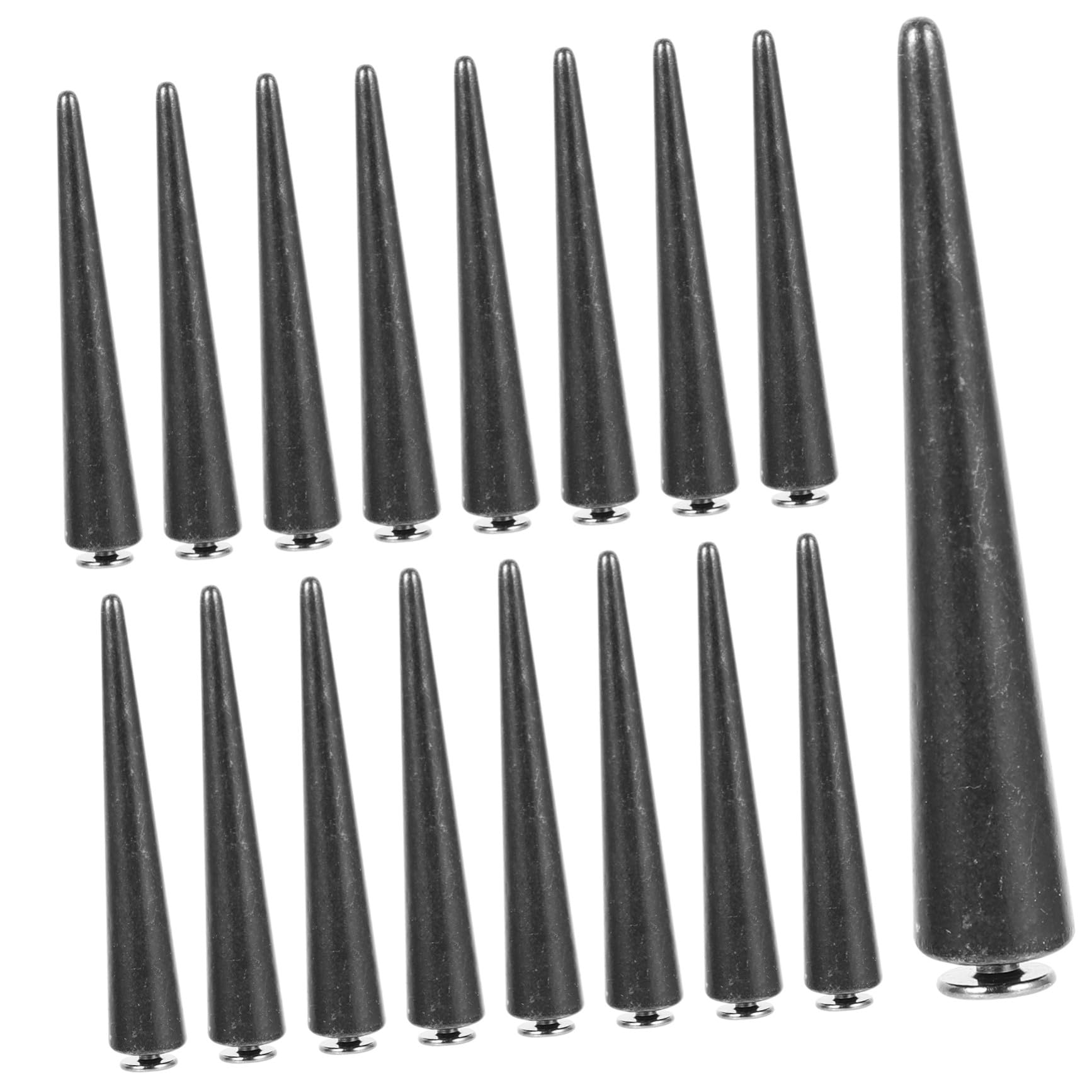 LIFKOME 30 piezas Unidades de Tachuelas Cónicas Punk para Bolsos y Ropa Remaches de Metal para Manualidades DIY Cuero Accesorios Decorativos para Cinturones y Prendas