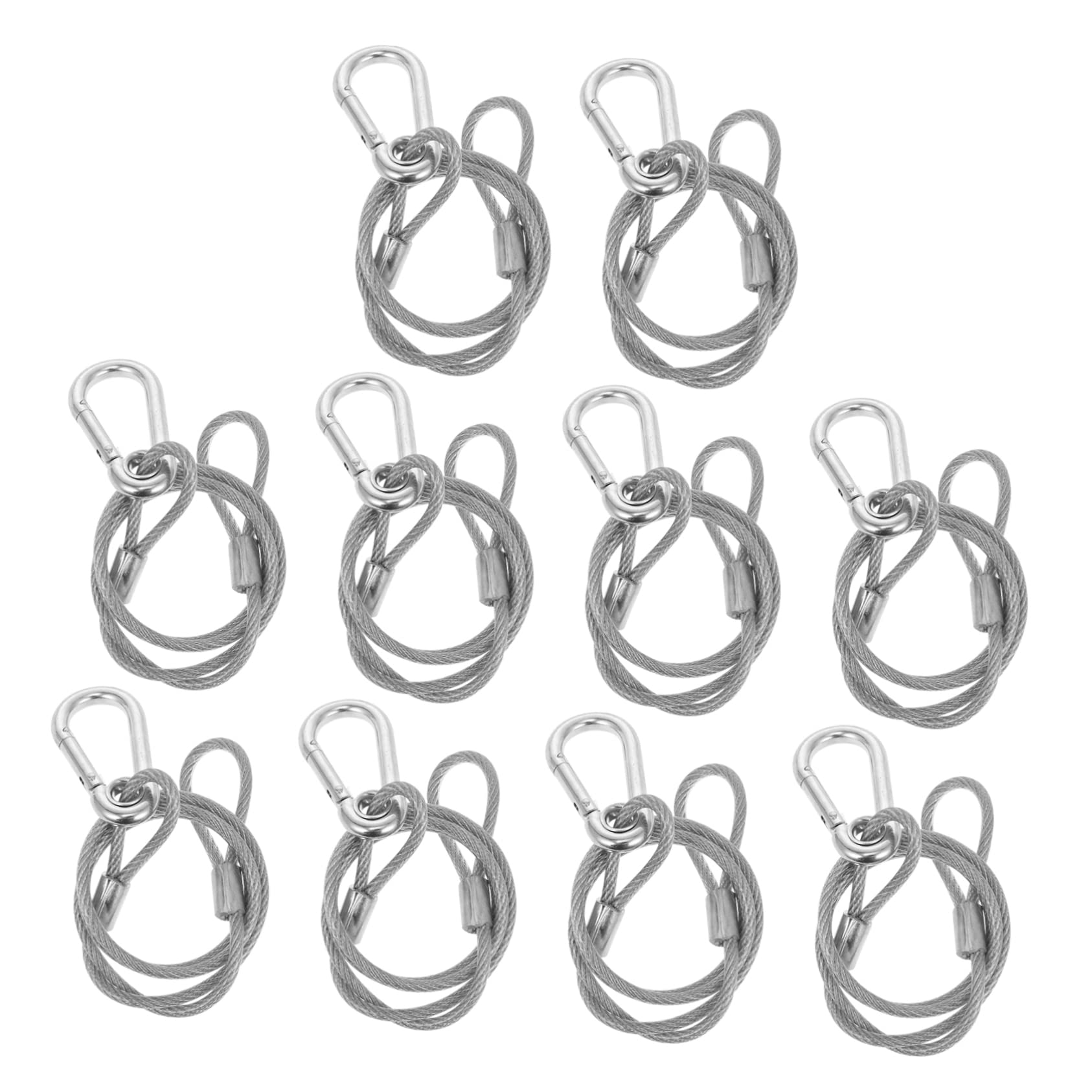 Câble de sécurité acier inoxydable projecteur scène fixation suspendue 10pcs - 8