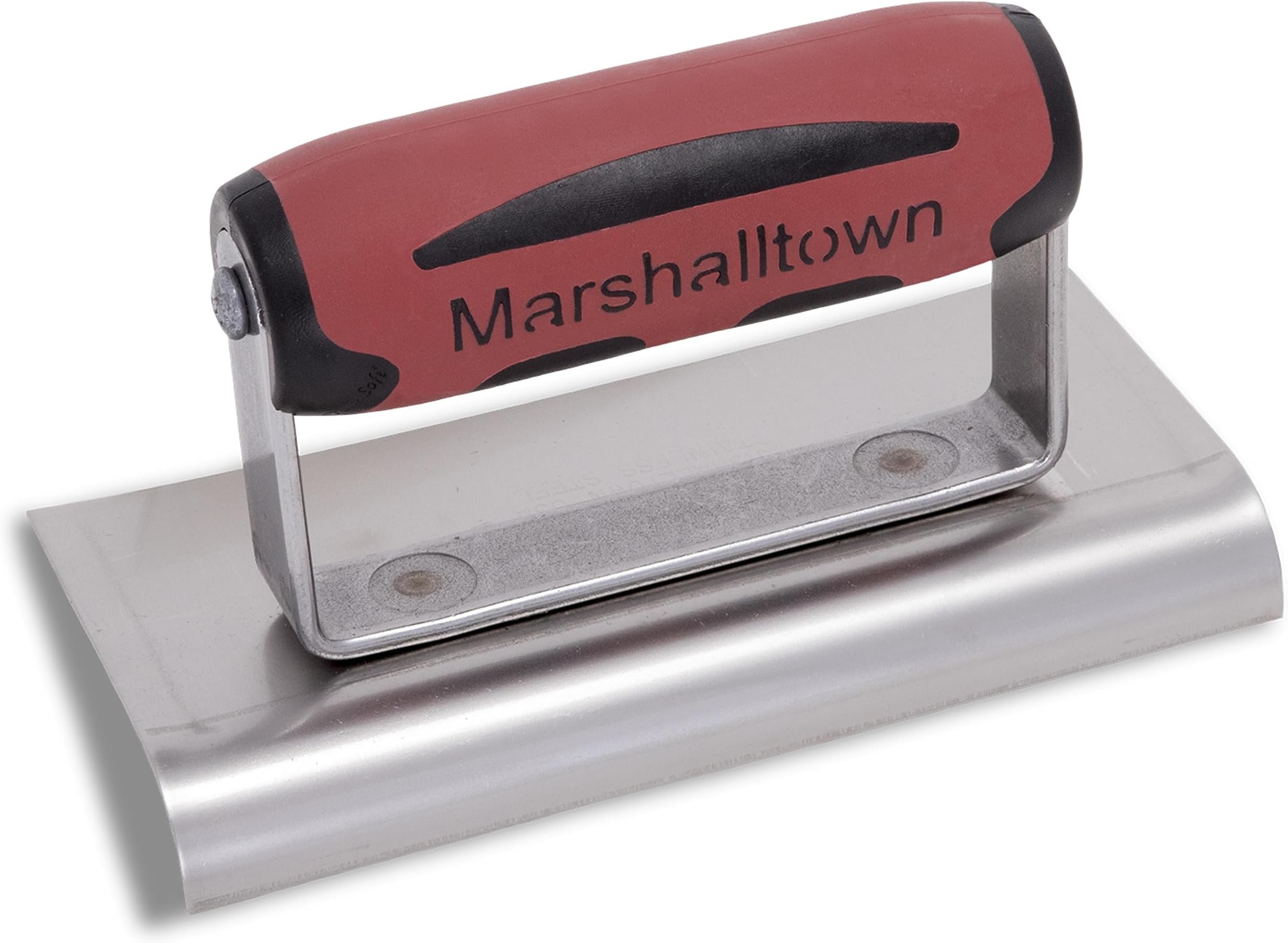 MARSHALLTOWN Curved Concrete Edger, 6 x 3 Stainless Steel Blade, 1/2 Lip x 3/8 Radius, Made In The USA, 136SSD