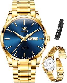 Mens Watches Luxury Dress Stainless Steel Chronograph Watches for Men Waterproof Date Analog Quartz Luminous Men's Wrist Watches Relojes para Hombres…