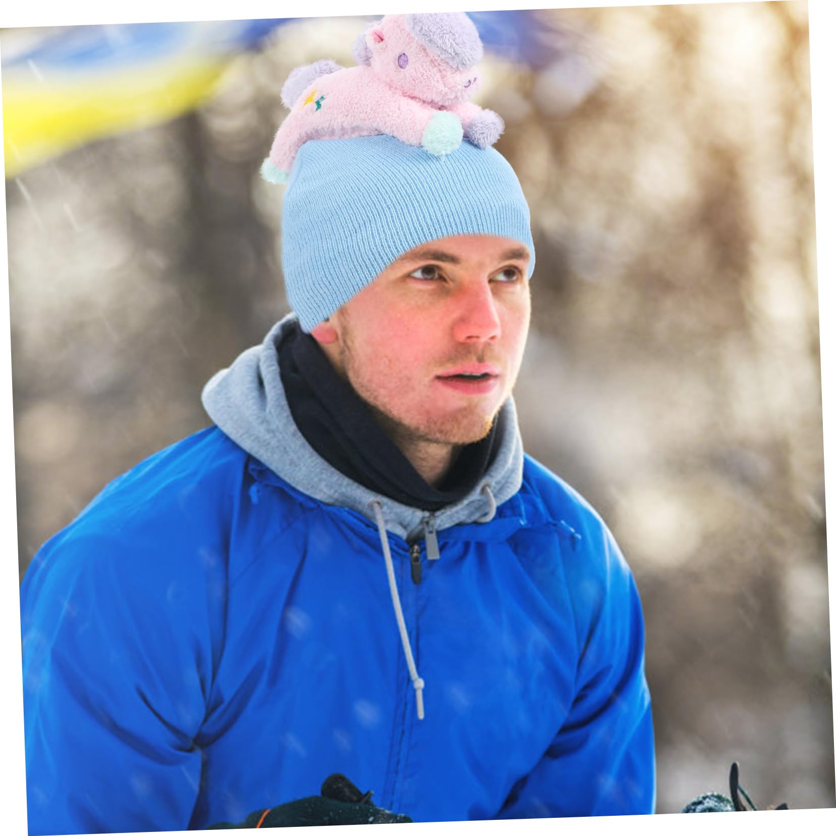 Kisangel Copricasco per Sport Invernali con Design Animato Copertura Protettiva per Casco e Facile e Indossare