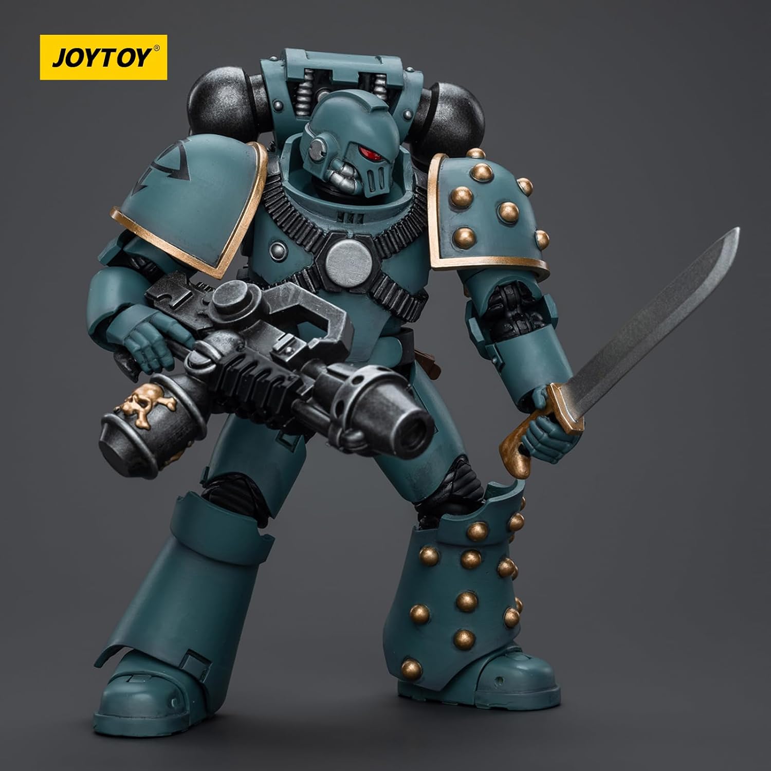 JOYTOY Warhammer 40K The Horus Heresy, JT9596 Sons of Horus MKIV Tactical Squad Legionary with Flamer 1/18 Action Figures