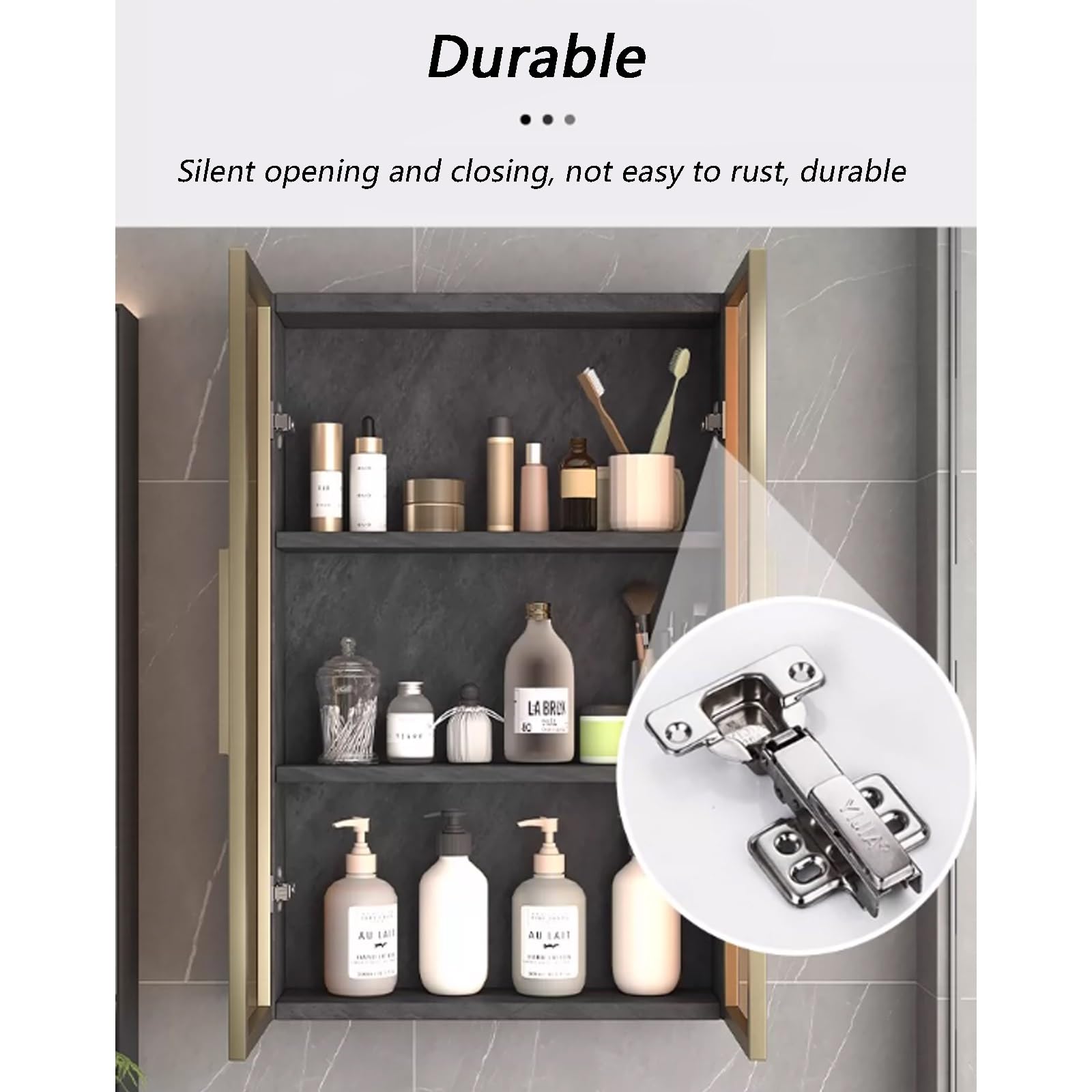 Generico mobiletto del Bagno,Pensile da Bagno, pensile da Bagno in Legno massello sopra WC, per Organizer da Bagno, pensile da Cucina con Ante in Vetro per Bagno, Camera da Letto, Cucina (Colore: B,