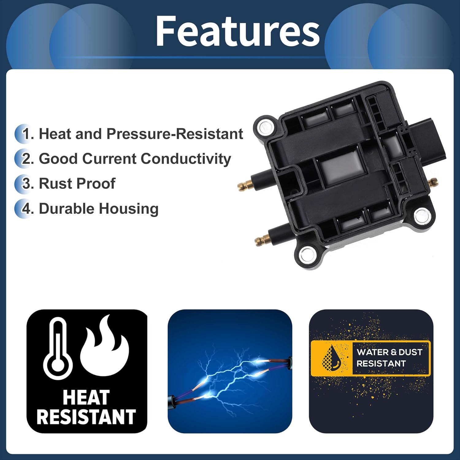 Ignition Coil Ignition Coil Pack No.22433AA570 for Subaru Outback 2000-2005 H4 2.5L