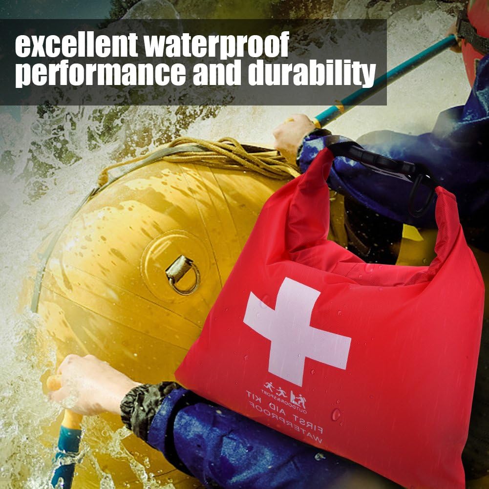 First Aid Kit Dry Bag, Travel Empty First Aid Kit Pouch Storage Bag for Emergency, Portable Dry Pack Pouch for Outdoor Camping Drifting Hiking