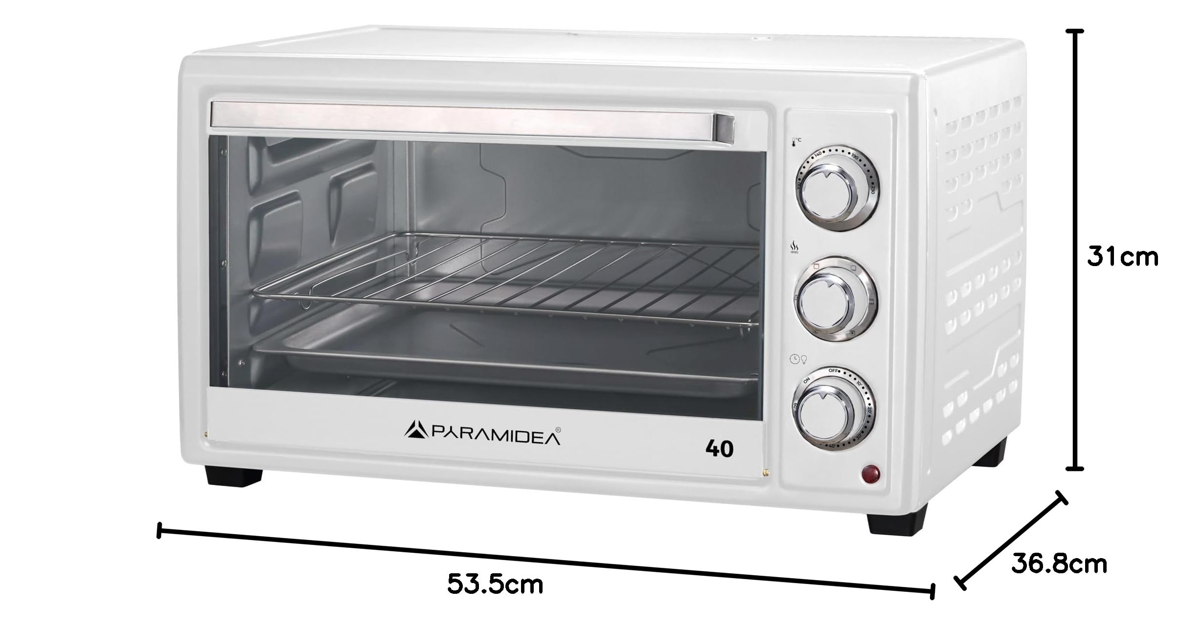 PYRAMIDEA FOV4215W Forno Elettrico Ventilato 40 L Bianco
