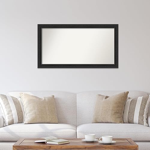 Miniatura 4 de Amanti Art Espejo personalizado, espejo de baño estrecho negro naufragio, espejo de pared o espejo de tocador de baño sobre el fregadero (24 x 44