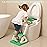 Potty Training Seat - Toddlers Potty Training Toilet with Step Stool Ladder, Toddler Toilet Seat for Kids Boys Girls, Upgrade Training Ladder with Anti-Slip Pads, Comfortable, Safe (Green