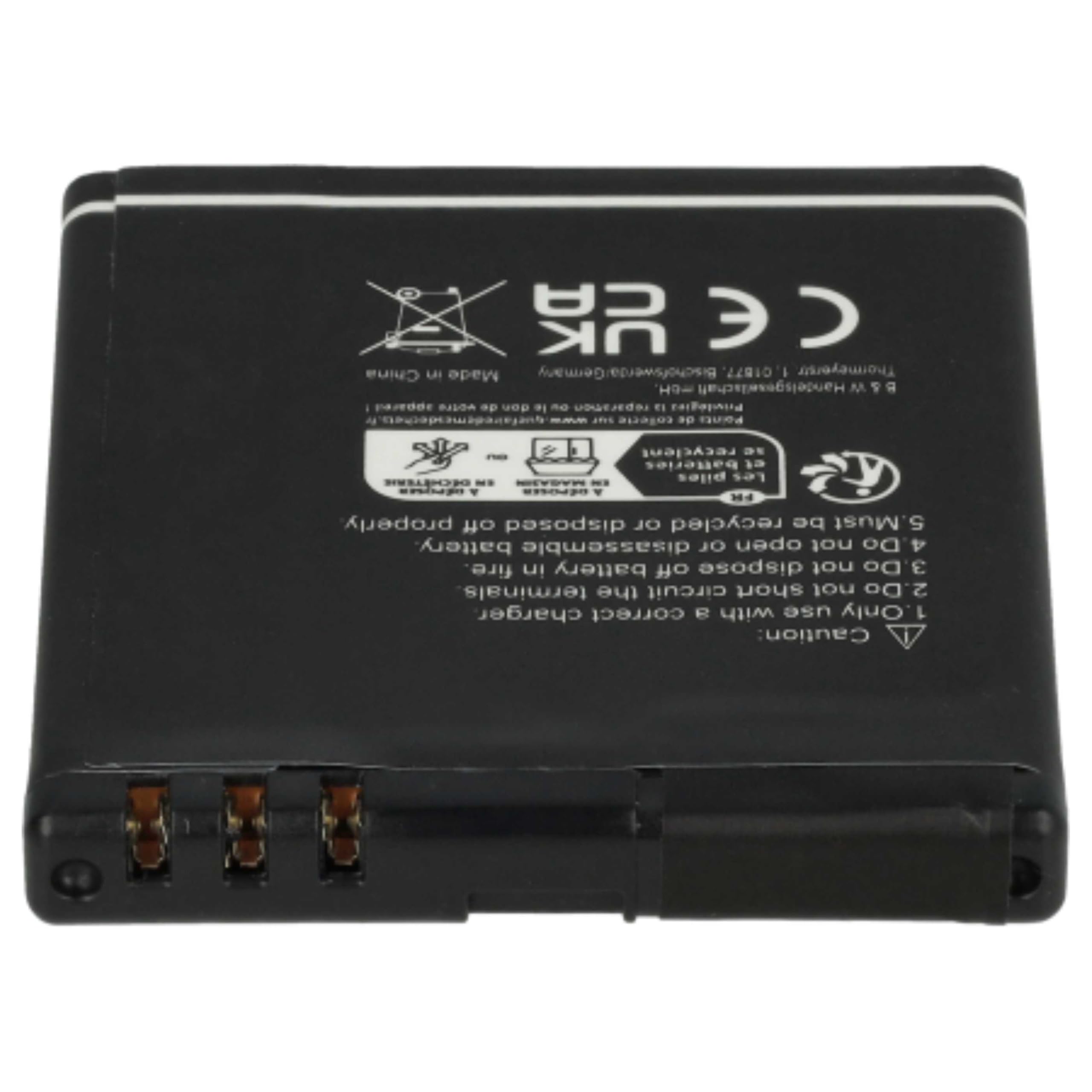 vhbw Akumulator kompatybilny z Bea-fon SL630 | SL640 telefon komórkowy smartfon telefon (1100 mAh, 3,7 V, litowo-jonowy)