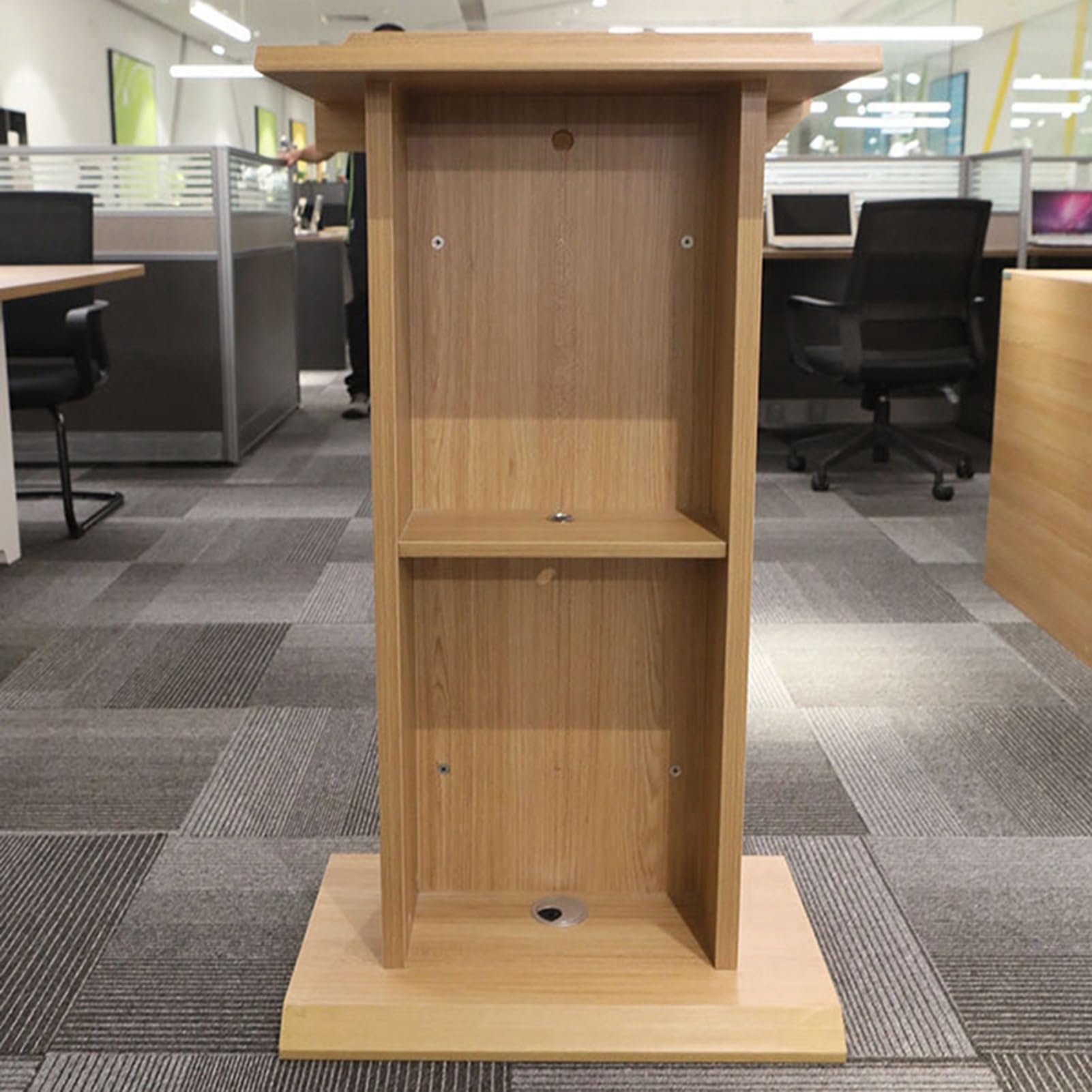 Support De Podium Support De Podium sur Pied avec Support De Rangement Support De Podium en Bois for Chaire Adapté Aux Restaurants, Églises, Discours, Mariages, Bureaux Scolaires