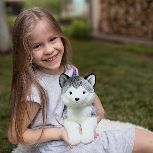 Miniatura 4 de Ice King Bear Peluche realista de Husky siberiano, juguete de peluche, 13 pulgadas de longitud (original)