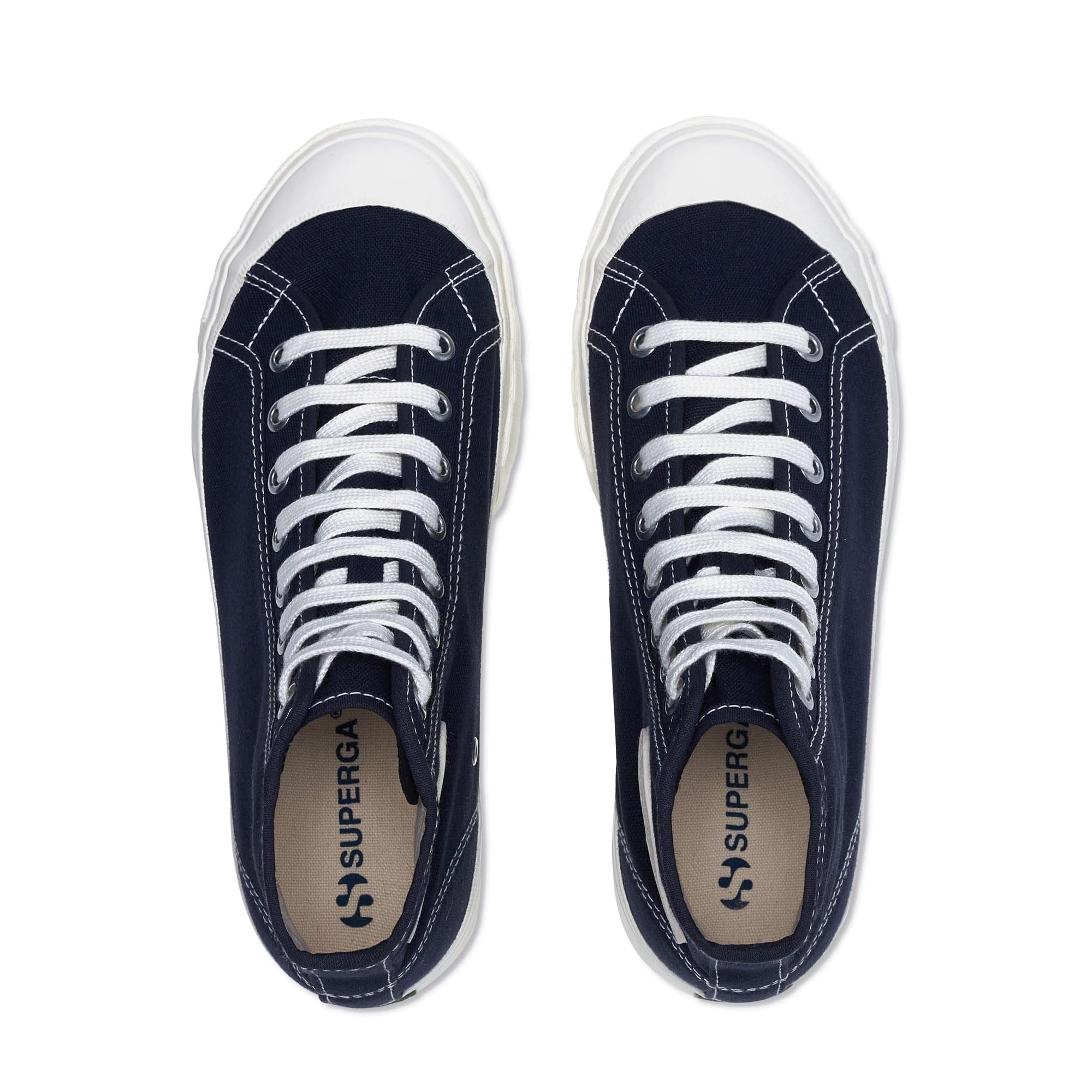 Superga 3192 Campionato Basket Boot Blue Grey Dark