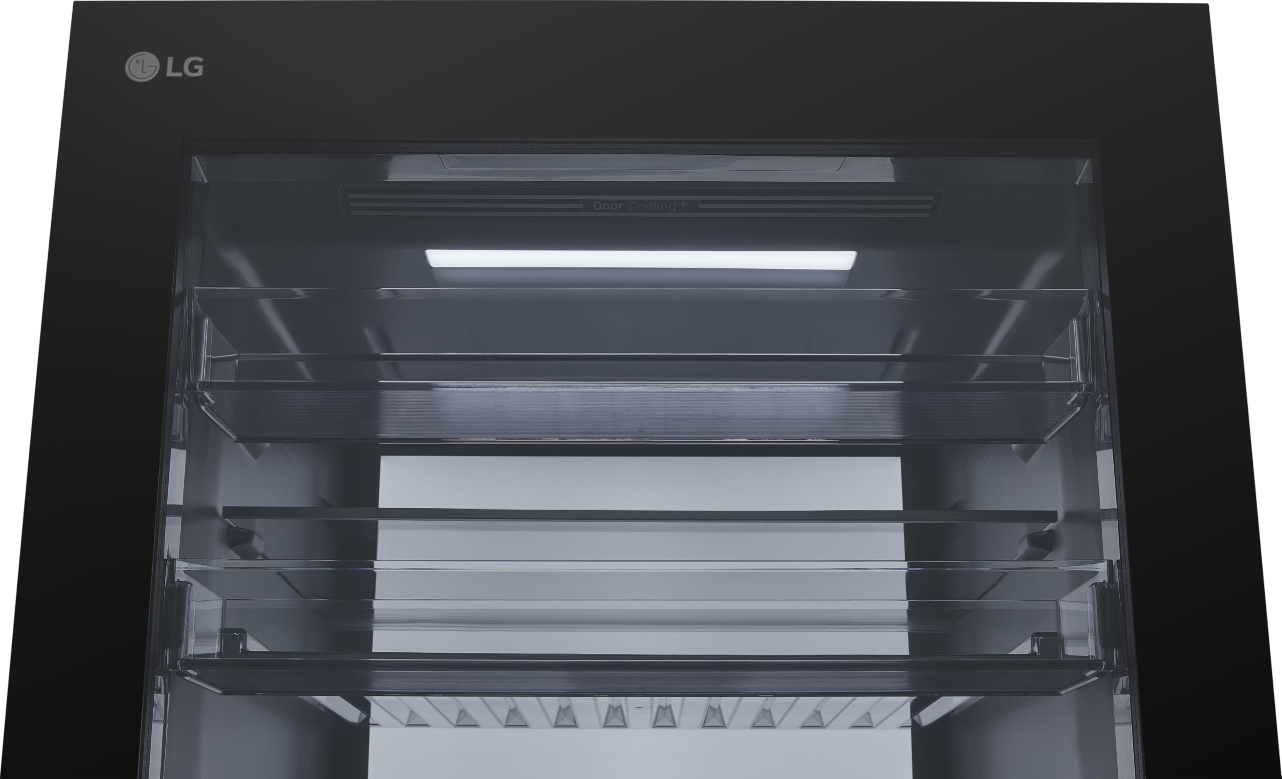LG GBGW92GCEV Fit&Max Kühl-/Gefrierkombination (465 L, Energieklasse C) vollintegrierbar oder freistehend mit InstaView, FRESHConverter+, Total No Frost, MyBox, Schwarz