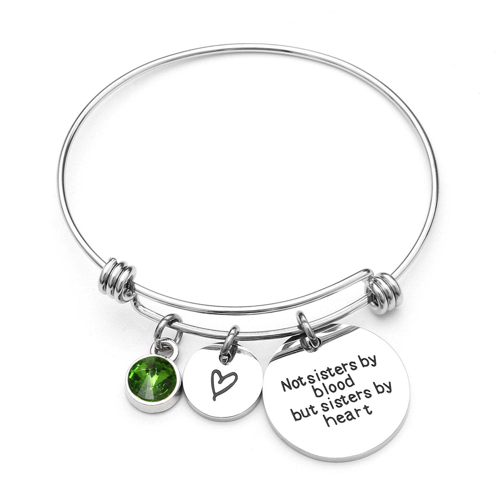 Best Friends Bracelets- Not Sisters by Blood But Sisters by Heart Bracelet- Sister Jewelry