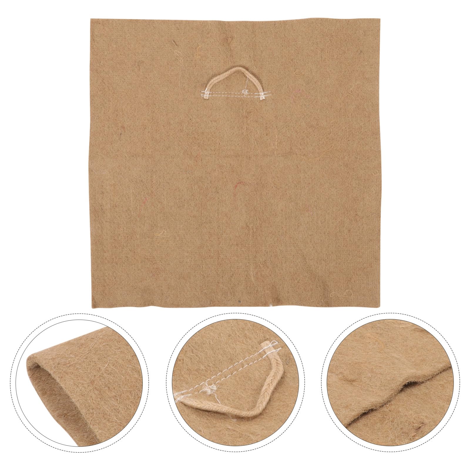 Toyvian 4 Stück Jute Anzuchtmatten mit Feuchtigkeitspapier Quadratische Saatpapier Pads für Microgreens und Sämlinge Hydrokultur Wachstumsmedien für Garten und Terrasse