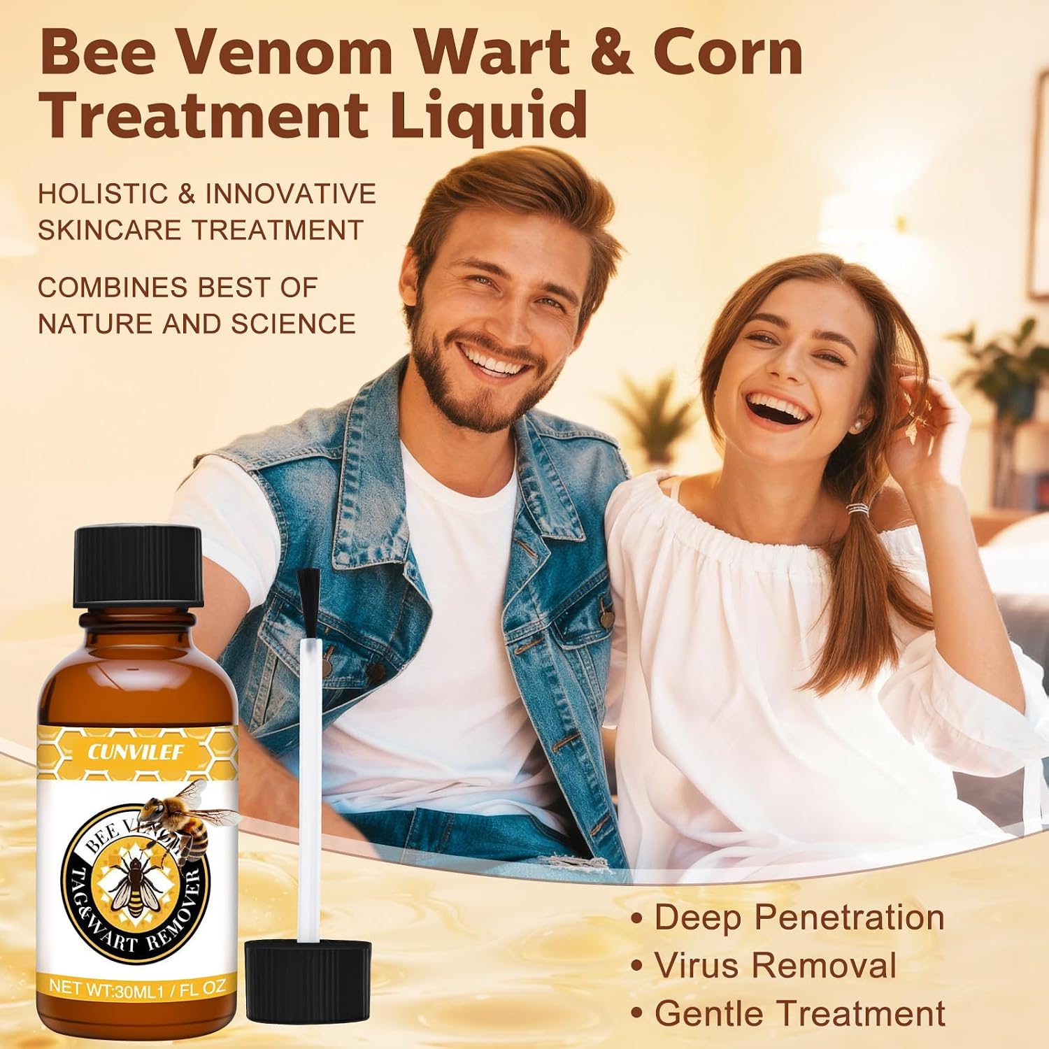 Wart and Growth Removal, Fast Acting Skin Growth Remover for Common Warts, Plantar Warts (3 Oz Pack of 3)