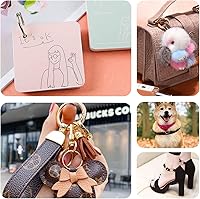 Vista 6 de Paquete de 12 mosquetones redondos de metal surtidos, anillos en O de resorte con gatillo de 3/4 de pulgada, ganchos de clip de resorte a presión