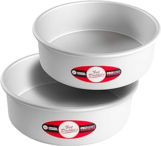 Anodized Aluminum Round Cake Pans, 2 Piece Set, 10 x 3 Inch