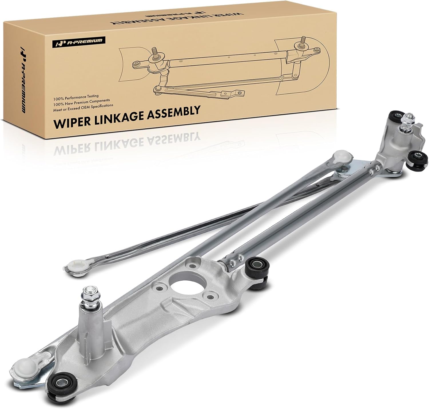 A-Premium Front Windshield Wiper Linkage Compatible with Toyota - 2002 2003 2004 2005 2006 Camry, US Built Vehicle Only