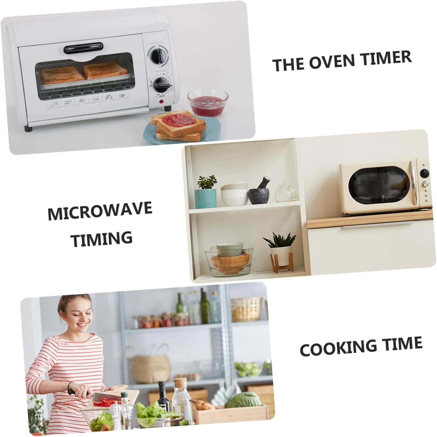 Rooster Kitchen Timer with One-Button Control for Children