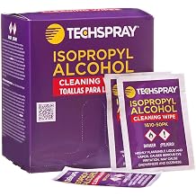 4 Set of 50 Pack - Techspray 1610-50PK Isopropyl Alcohol IPA 99.8% Pre-Saturated Wipes