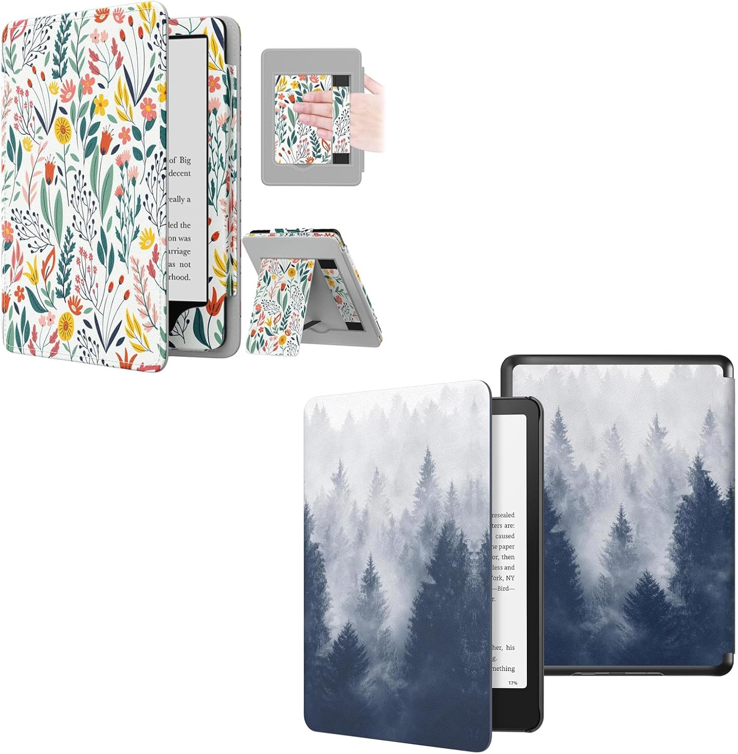 MoKo Case for 7"/6.8" Kindle Paperwhite(12th/11th Generation-2024/2021) and Kindle Colorsoft Signature Edition, Lightweight PU Protective Shell Cover with Auto Wake/Sleep for Kindle Paperwhite