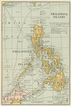 The Philippines Map Journal Vintage 1898 Map of the Philippines Notebook Blank Lined Journal, 6"x9" Lined Pages, 120 pages