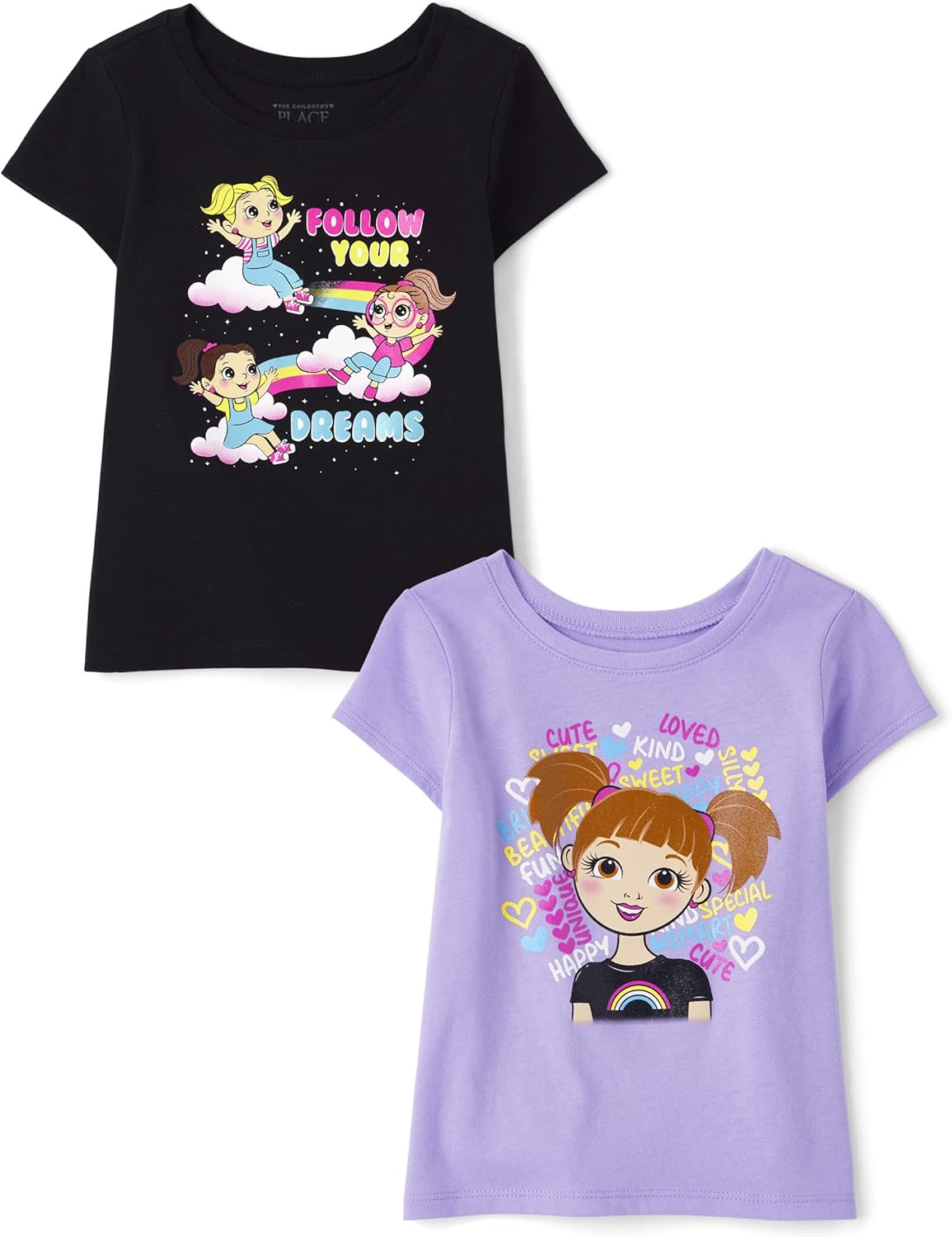 The Children's Place Baby Toddler Girls Short Sleeve Graphic T-Shirt