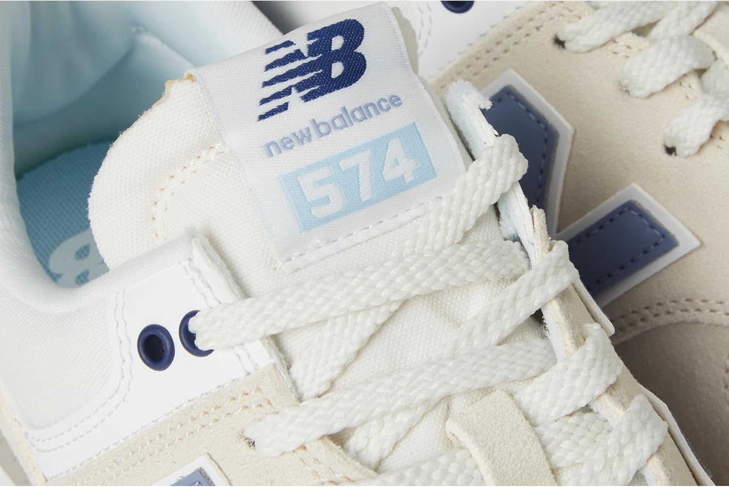 New Balance Women's 574 V2 Spring Sneaker, Linen/Indigo, 11.5 M - Image 6