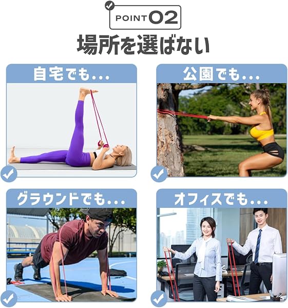 トレーニングチューブ ゴムチューブ ロング 筋トレ トレーニング エクササイズ チューブ 最強 フィットネス ストレッチ ヨガバンド リハビリ ダイエット - 3