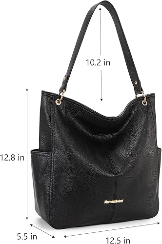 Miniatura 2 de Montana West Bolsos de mano para mujer de cuero lavado bolsos ocultos bolsos de transporte elegantes con correa cruzada