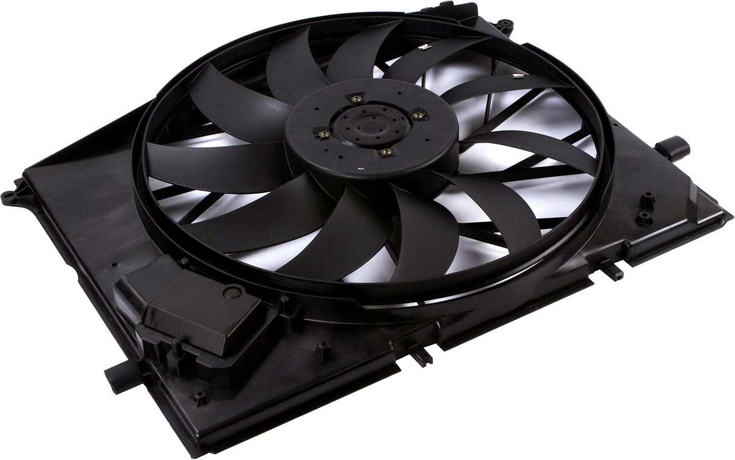 BOXI Engine Cooling Fan Assembly for Mercedes Benz W220 CL55 CL600 CL65 S600 SL63 SL600 S55 SL55 SL63 SL65 AMG SL55 AMG / 2205000293 2205000193