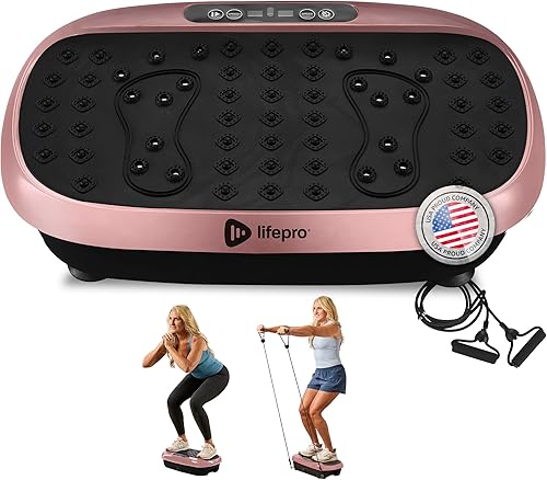 Miniatura 25 de Lifepro Vibration Plate Exercise Machine with Magnetic Acupoints - Full Body Vibration Platform for Beginners and Recovery - Ideal Lymphatic Negro