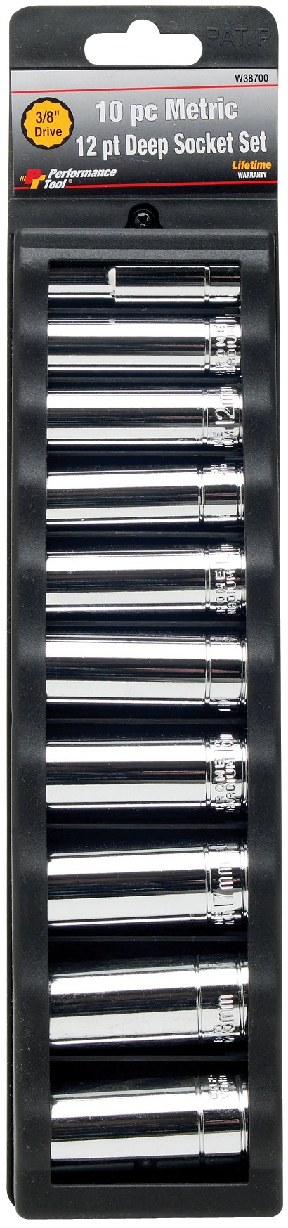 Performance Tool Steckschlüssel-Set, 10-teilig – Für Schrauben Aller Art, Robust & Korrosionsbeständig