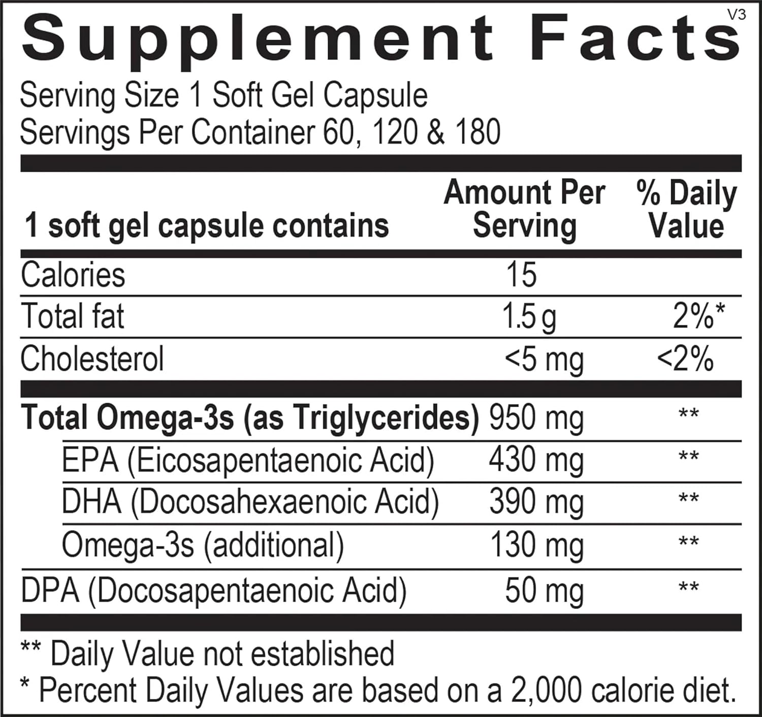 O'MEGA Wise - 820mg High-Concentration Omega-3 Fish Oil with EPA, DHA, DPA for Cardiovascular, Brain, Joint, and Eye Health (60 Softgel Capsules) - Image 4