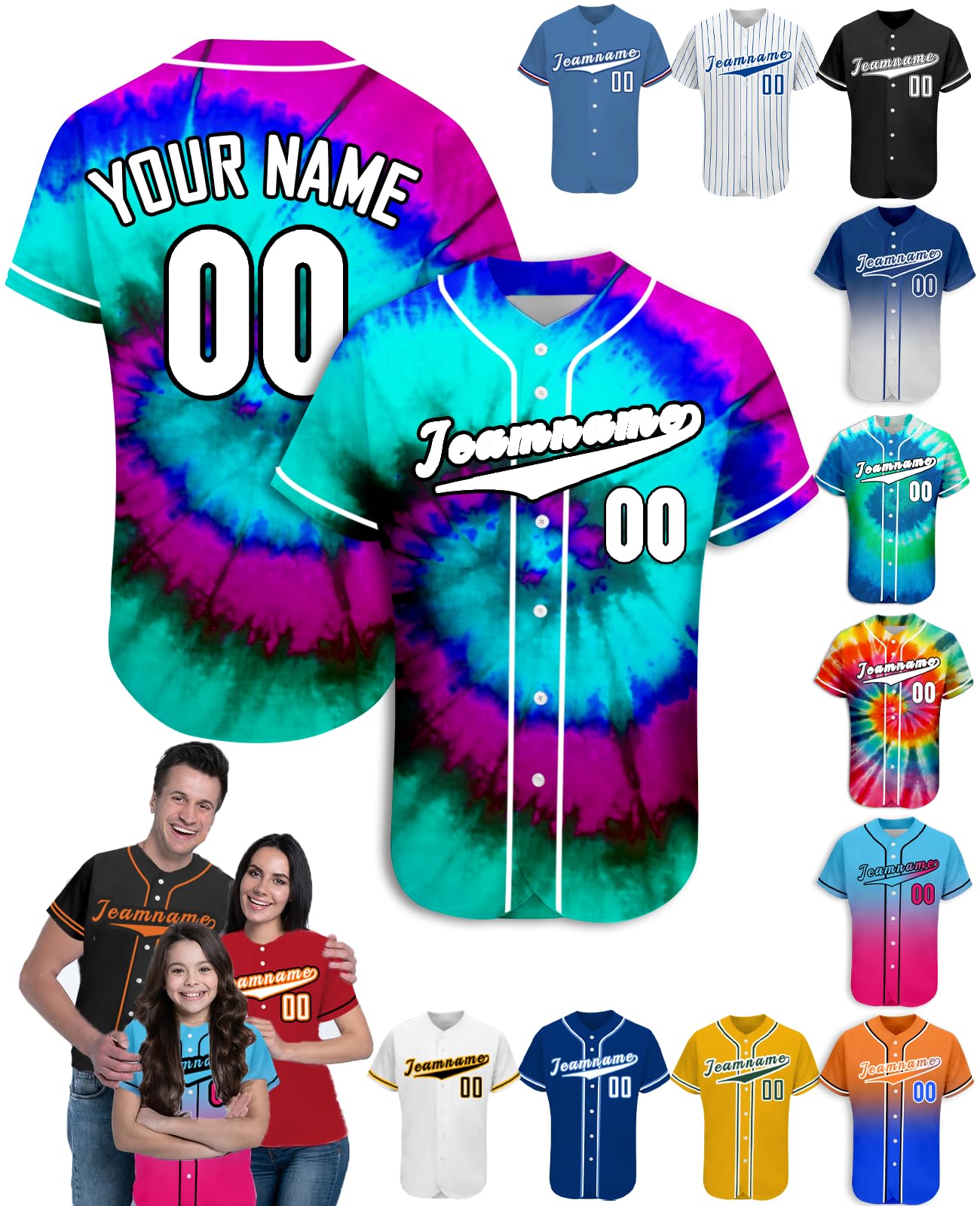 Custom Men Women Kids Baseball Jersey Personalized Name Number Logo Baseball Jerseys Customized Softball Jersey Shirts, S-4XL