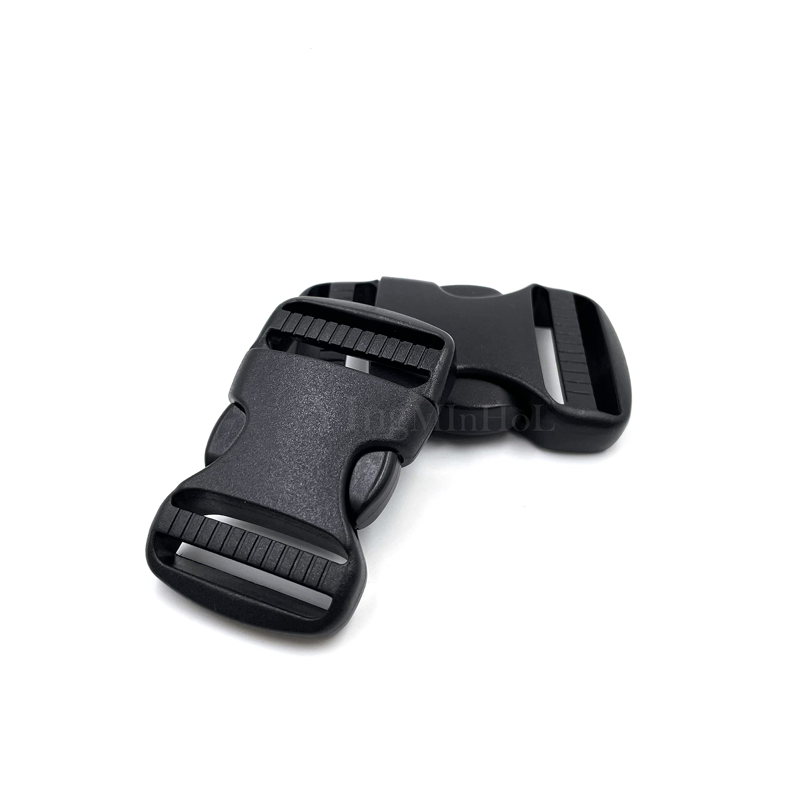 20mm/25mm/32mm/38mm/50mm negro doble hebillas de liberación lateral ajustable mochila táctica cinturón piezas correa correa