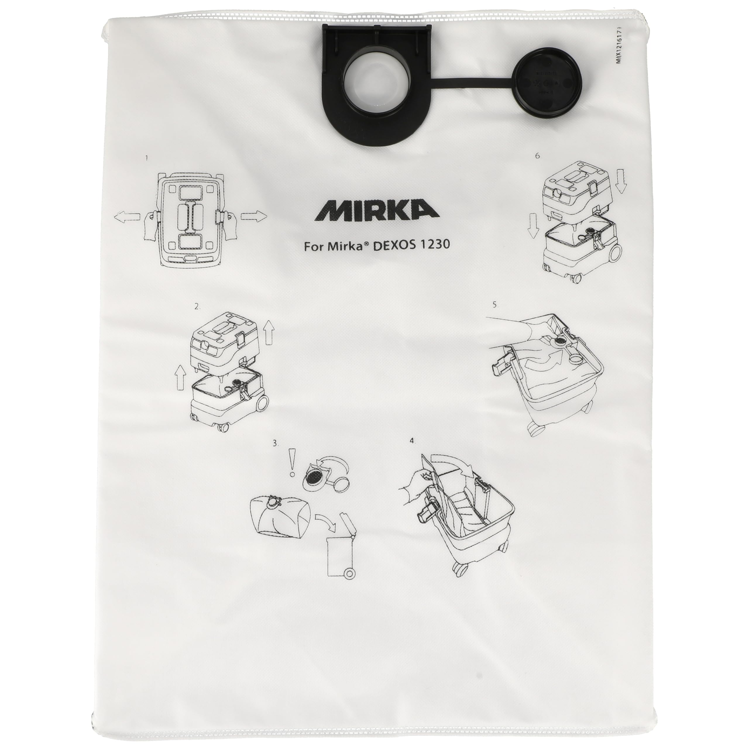 DEXOS 1230 Fleece Dust Bags 5-Pack for 30L M-Class HEPA Extractor