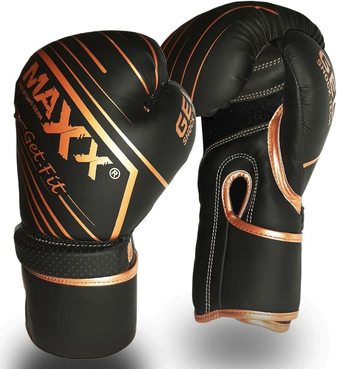 MAXX Junior Boxing Gloves: Adjustable Strap Training Gloves for MMA, Boxing, Muay Thai – Perfect for Boys and Girls (Vanta Copper, 6OZ)