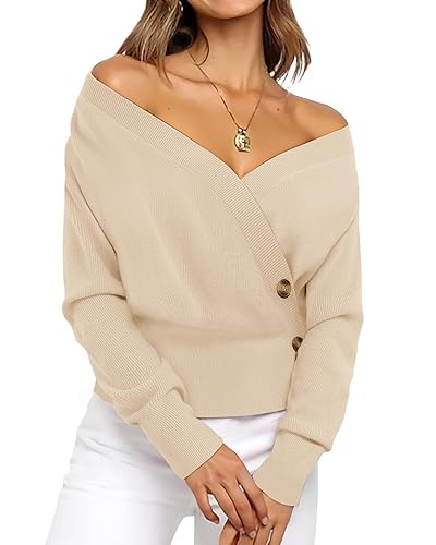 Timeson Womens Fall Sweaters 2025 Long Sleeve V Neck Business