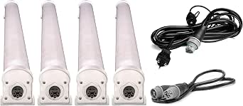 Faven R8 Under-Canopy LED Grow Light Bar, 120 Watt, 46-Inch, 4-Pack